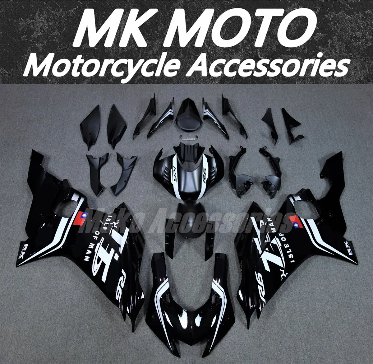 

Moke moto Motorcycle Fairings Kit Fit For Yzf R6 2017 2018 2019 2020 2021 2022 2023 Bodywork Set Abs Injection New BLACK TT