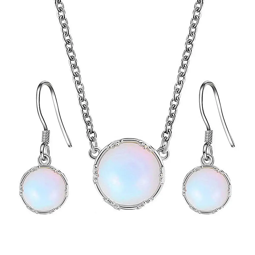 

Moonstone Necklace Fashion Jewelry Pendant Sweater Chain Elegant Luxury Shining Beautiful Design Durable Perfect Gift Women