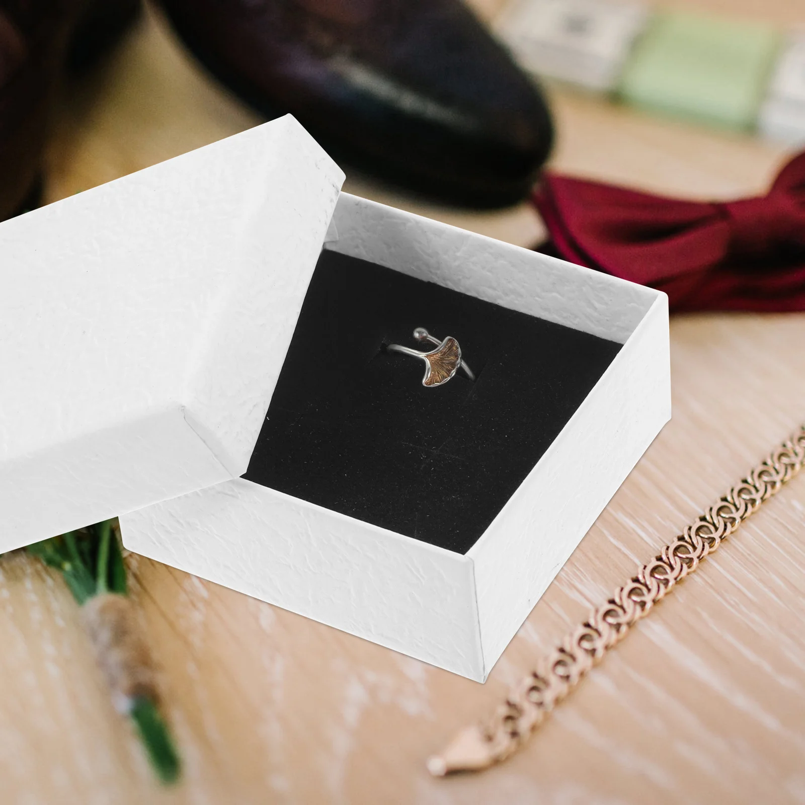 

12pcs 7x7x3cm Jewelry Boxes Small Gift for Necklace Necklace Box Bracelet Earring Rings Storage Display Packaging