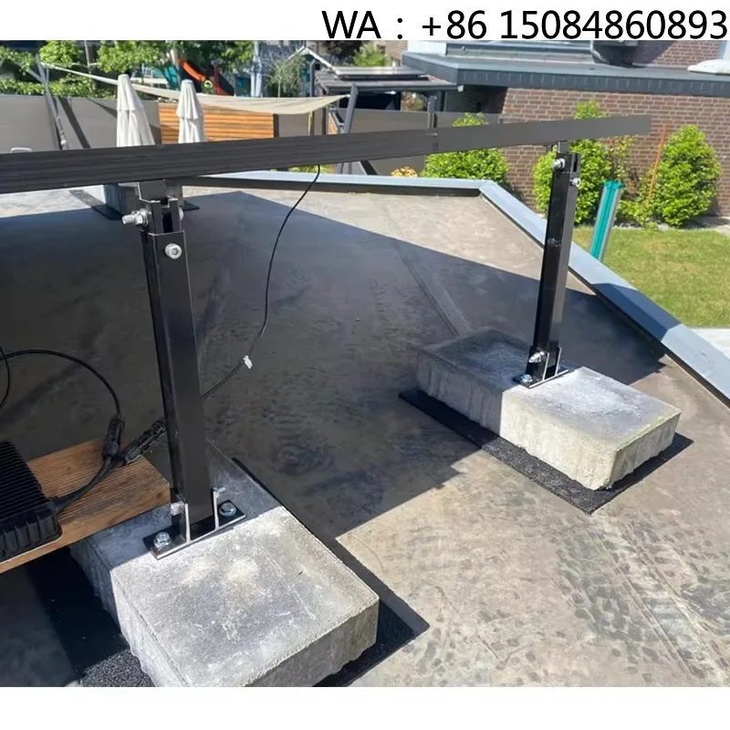 Universal Adjustable Front Rear Foot Bracket, Flat Roof PV Accessories, Versatile Solar Energy Fittings for All Types of Househo