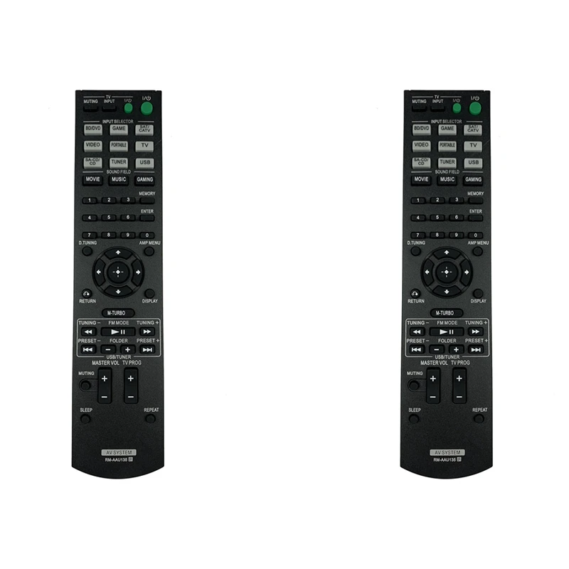 New-2X RM-AAU135 Remote Control For Sony STR-KM3 STR-KM5 AAU136 SS-MSP7M Power Amplifier Remote Control Replacement