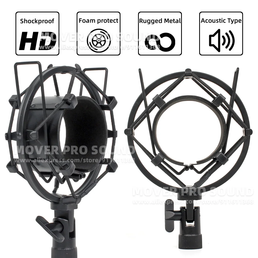 Parts Anti Shock Isolation Mount For TLM 107 TLM107 Microphone Stand Clip Shockproof Vibration Spider Mic Bracket Holder