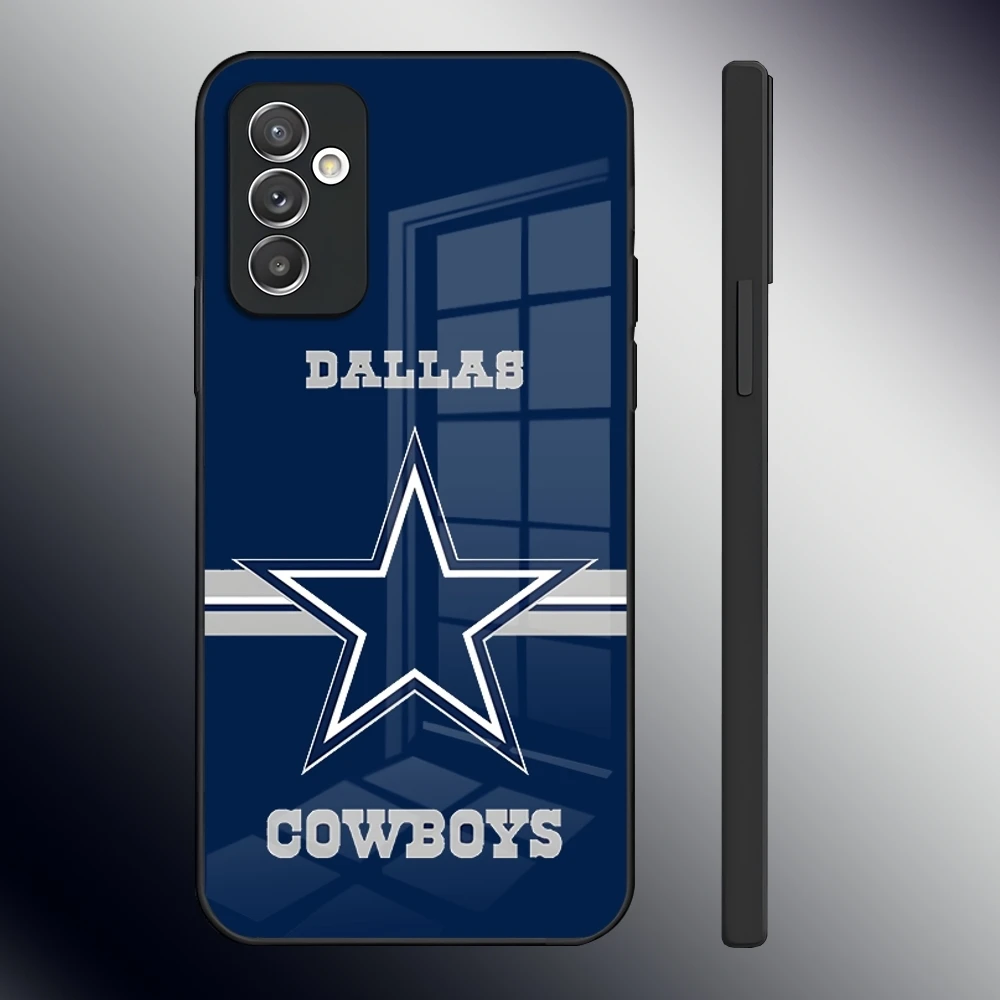 D-dallas cowboys-S Phone Case for Samsung S24 Ultra S23 S22 S20 Fe S21 Plus Galaxy A54 A34 A24 A53 M54 Note 20 Glass Back Cover