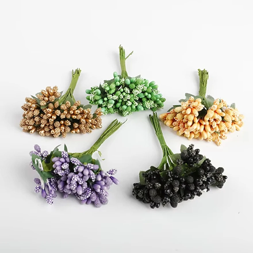 3-teilige künstliche Blumen, DIY-Geschenke, Pralinenschachtel, Heimdekoration, Hochzeitsblumen, Kränze, Staubblatt, Sammelalbum, Geburtstag, DIY, Geschenkbox, Füller