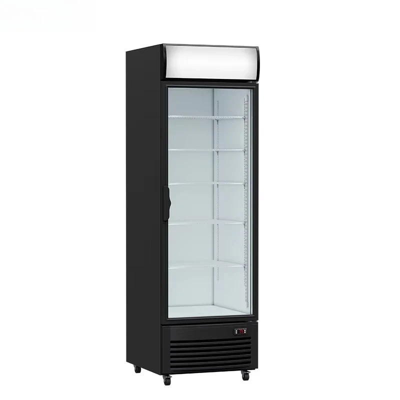 Upright Beverage Showcase Glass Door Vertical Drink Energy Refrigerator Coco Cola Fridge