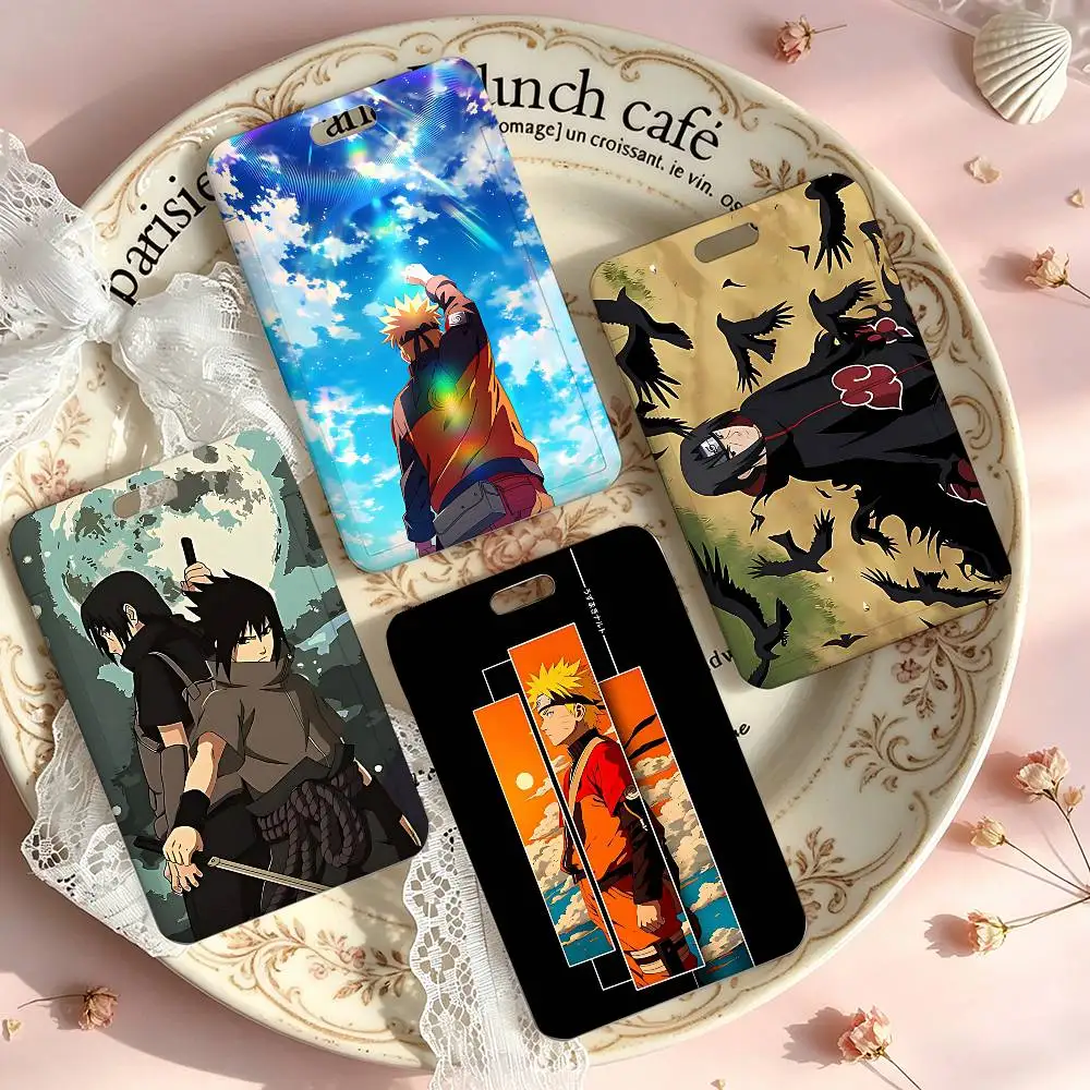 Classic Anime-N-naruto-S NFC Contactless Sliding Card Sleeve For Student Cards, Bus Cards, ID Cards, And Work Permits