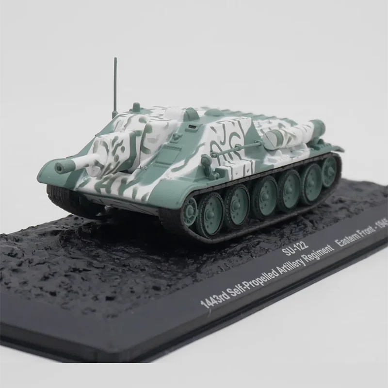 合金タンクモデルコレクション,ダイキャスト1:72スケール,Su-122, 1944,完成,装飾ギフト,おもちゃディスプレイ