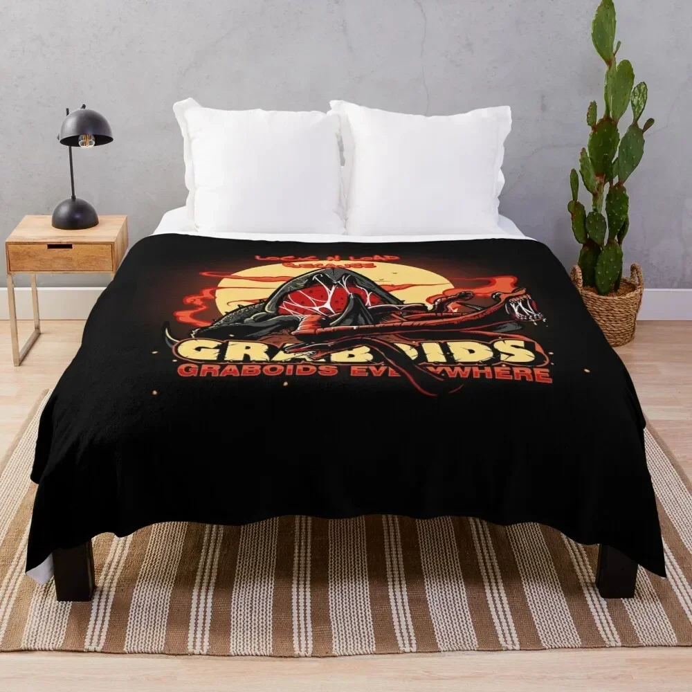 Graboids Everywhere Throw Blanket Single Bed covers Moving Blankets