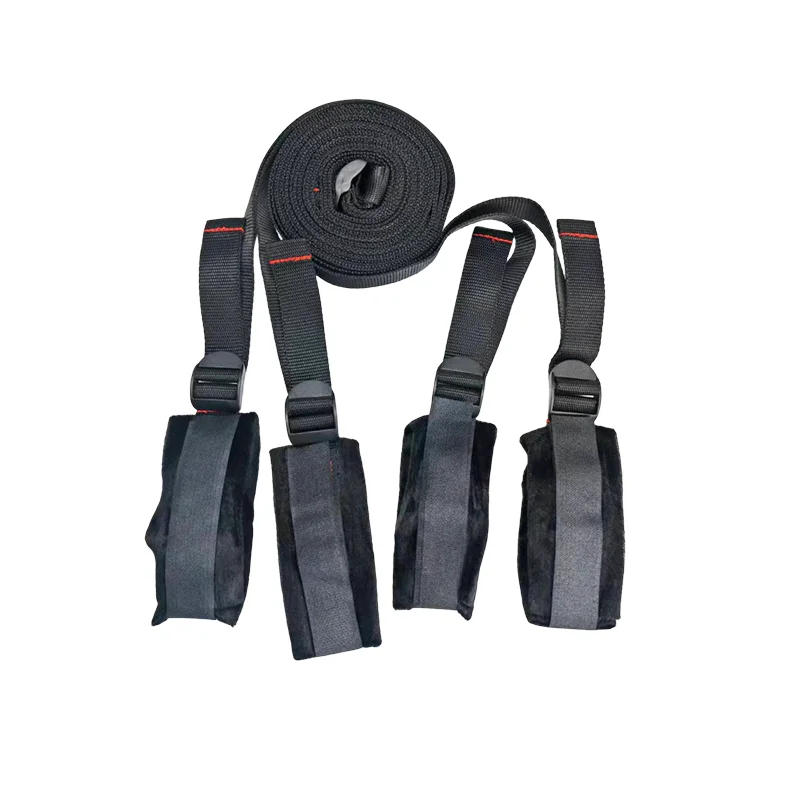 BDSM SM الأصفاد الناعمة عبودية مجموعة الكبار لعبة الجنس تكبيل الكاحل القيود Sextoy زوجين الرقيق منتجات الجنس المثيرة نظام حزام السرير #2