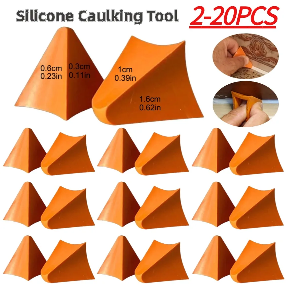 2-20Pcs Caulking Tool Kit Silicone Joint Sealant Spreader Spatula Scraper Tools Caulking Applicator for Floor Tile Edges Removal