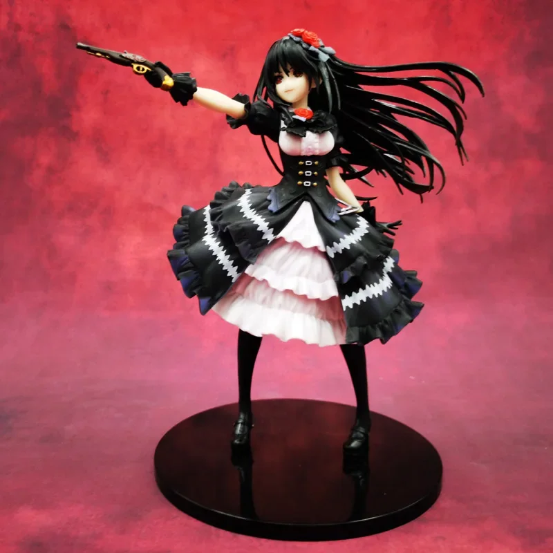 NEW 23CM DATE A LIVE 30th Anniversary Ver Tokisaki Kurumi nightmate Action figure toys doll Christmas gift