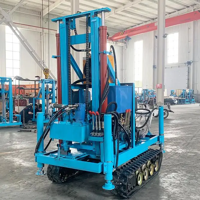

100m 180m Deep Portable Diesel Hydraulic Water Well Drilling Rig Borehole Water Well Drilling Machine with Electric Start