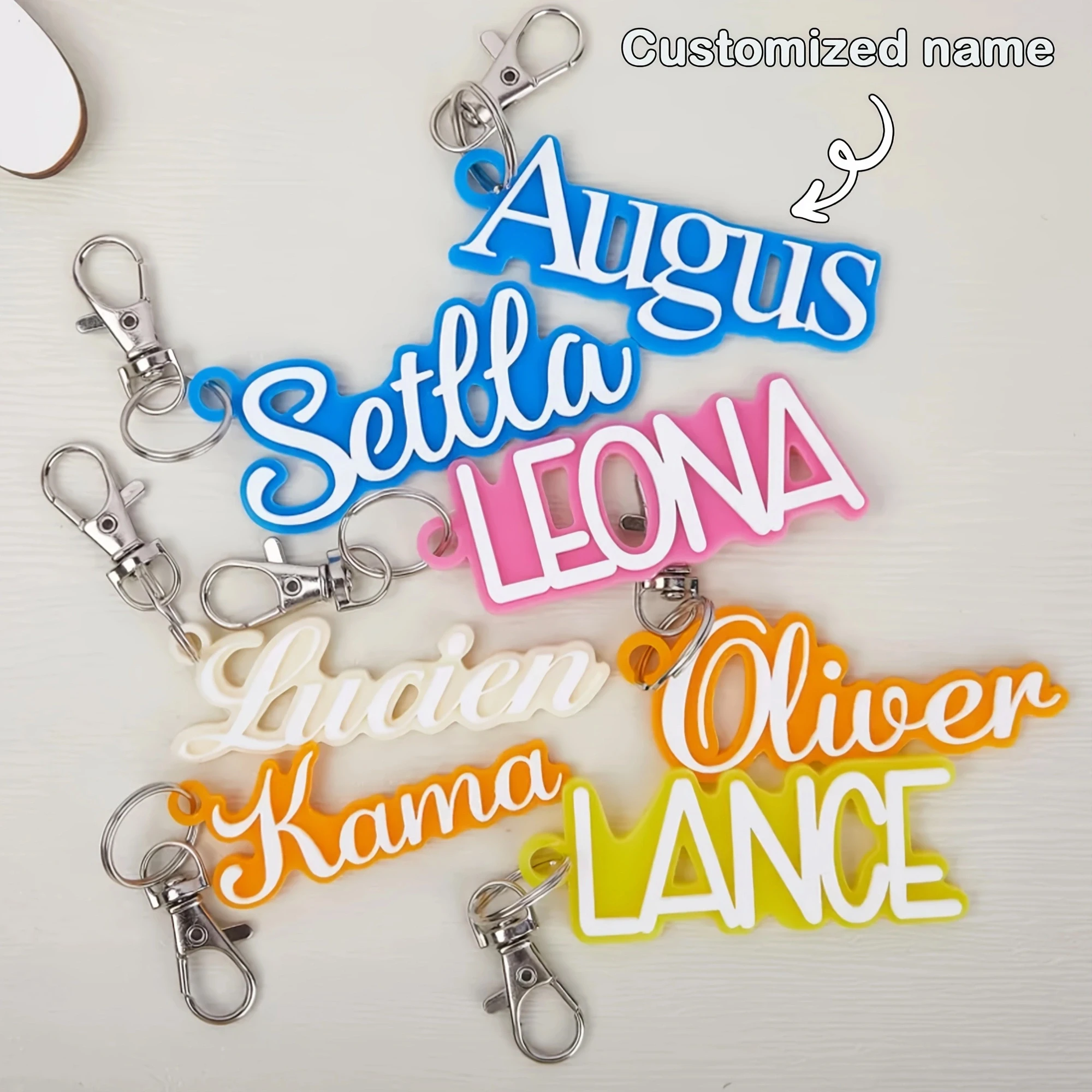 Personalized backpack tags, customized name tags, customized gifts, bag tags, personalized keychains