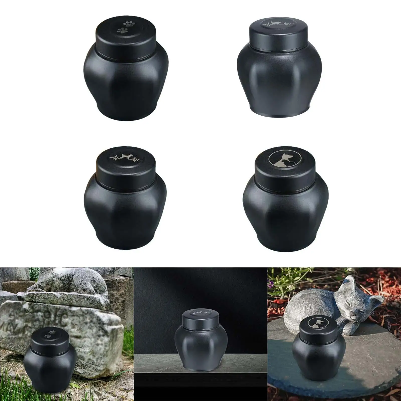 Small Dog Urn for Ash Durable Dogs Cats Ash Holder Memorial Keepsake Urns for Rabbit Small Animals Kitten Puppy Bunny