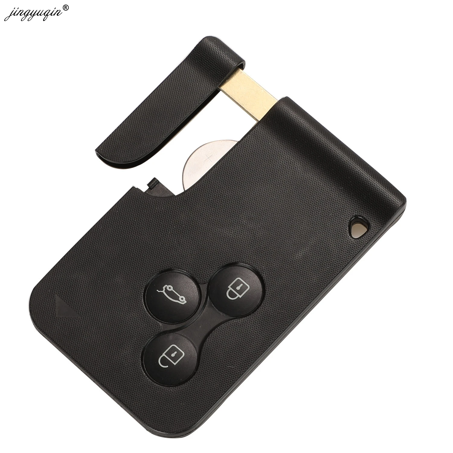 JYQ 433mhz ID46 PCF7947 Smart Key Card For Renault Megane II Scenic II Grand Scenic 2003-2008 3 Button Remote PCB Ultrasonic view 3