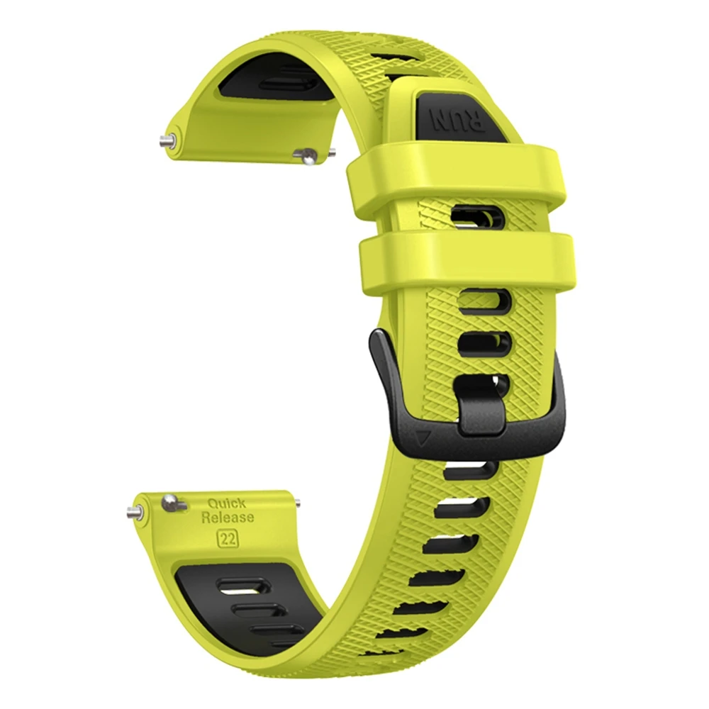 Pulseira esportiva universal de silicone, 22mm, para garmin forerunner 265 255, banda de música para vivoactive 4/venu 2, 45mm