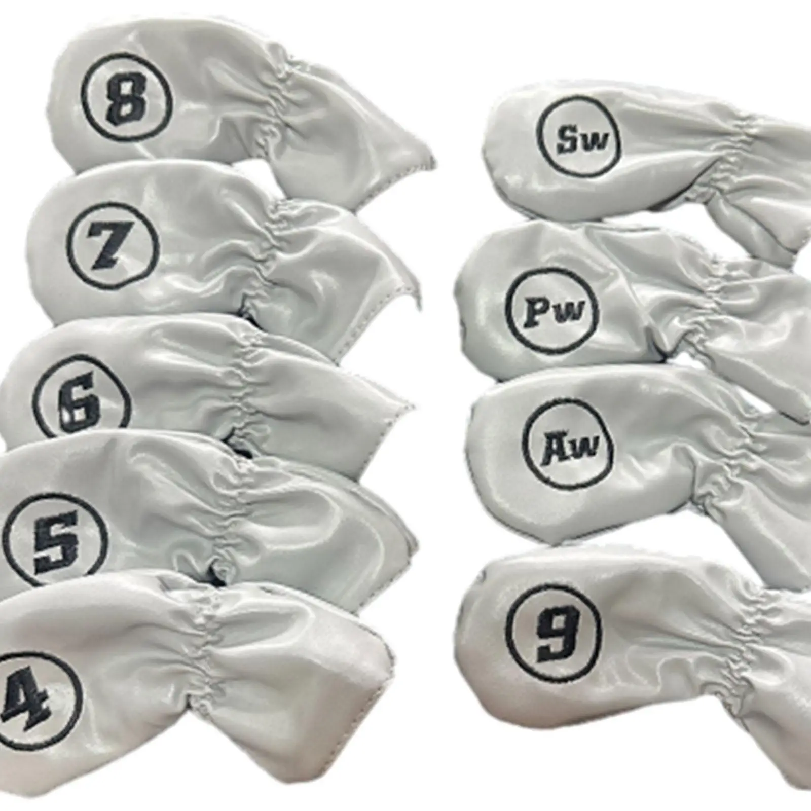 9Pcs Golf Iron Headcovers Lightweight Protective Golf Iron Head Protectors