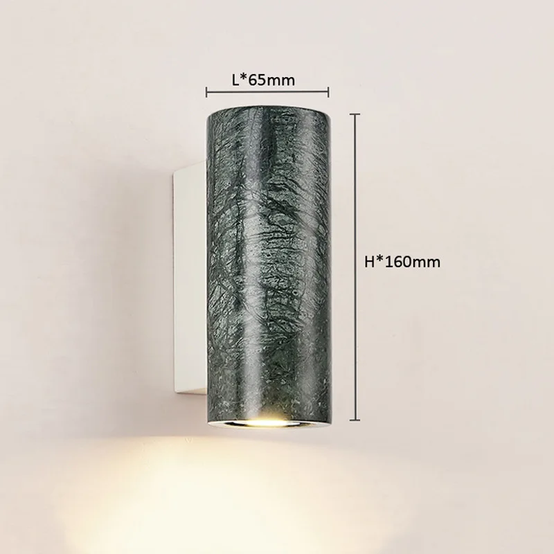 Lampada da parete in marmo spagnolo di lusso, applique da parete nella camera da letto, soggiorno, decorazioni natalizie di Capodanno per la decorazione domestica