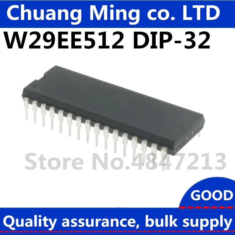 شحن مجاني 10 قطعة/السلع W29EE512-90 W29EE512 29EE512 DIP-32 64K * 8 فلاش IC في المخزون!