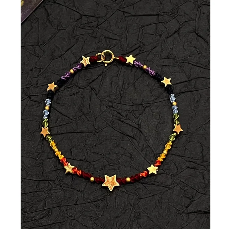 2026 New Fashion Manual Diy Star Bracelet for Women Girl Weave Multicolour Bohemia Romatic Jewelry Gift Pulseras Gifts