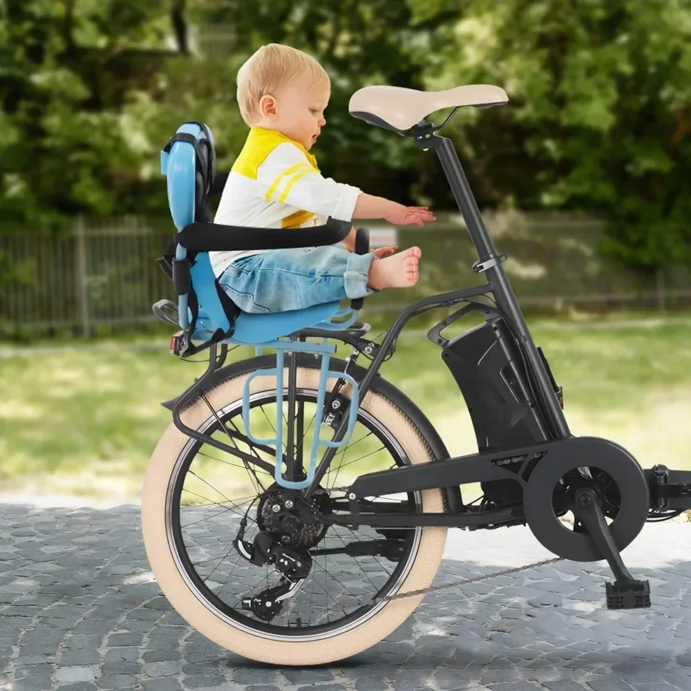 

Safe & Easy-Install Rear Bike Seat for Kids - Quick Release, Adjustable Safety Harness, Toddler Carrier (1-5 Years)