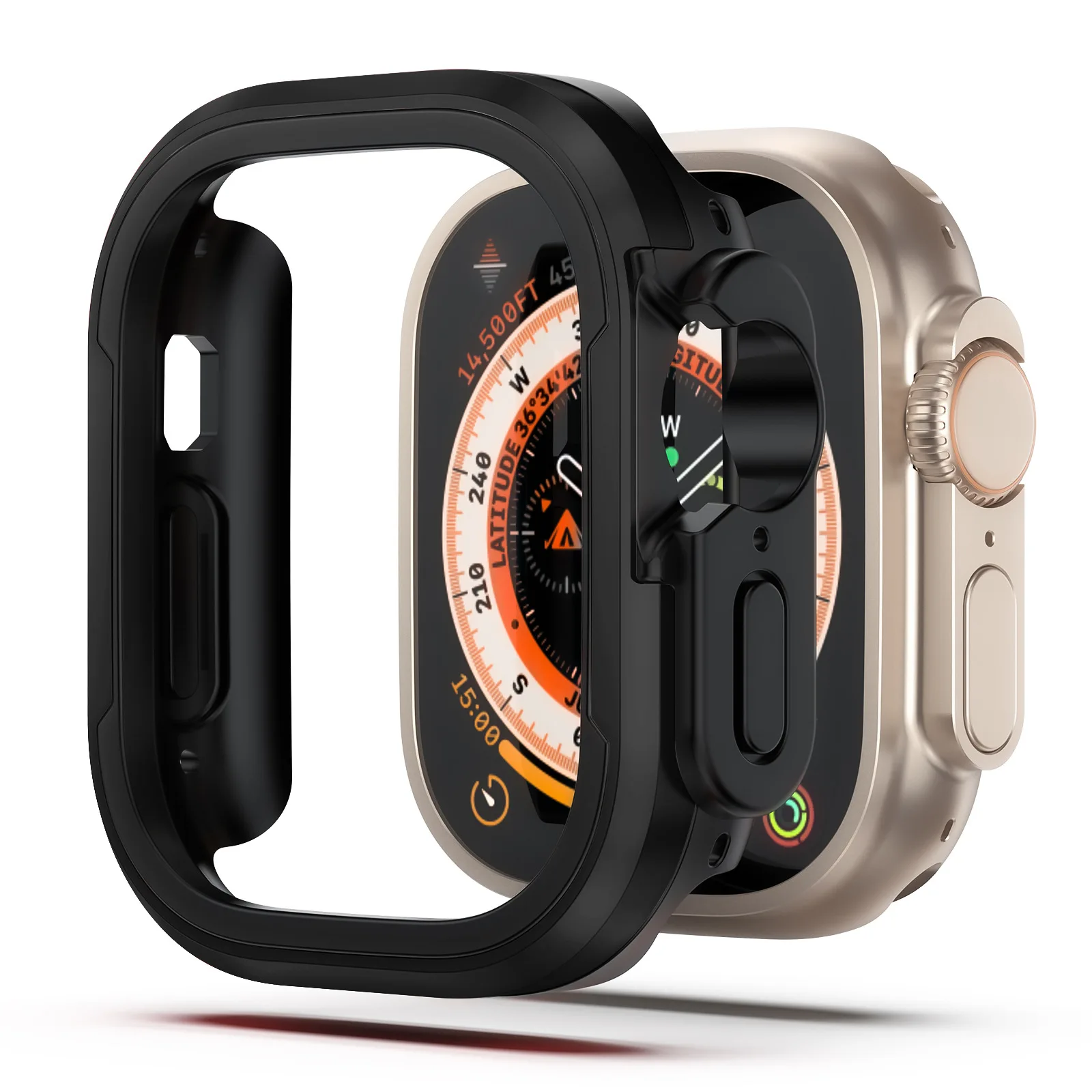 อะลูมินัมอัลลอยเคสนาฬิกา Apple ขนาด45มม. 41มม. สำหรับ iWatch รุ่นนาฬิกา9 8 7 6 5 4 SE 44มม. กรอบโลหะ49มม.