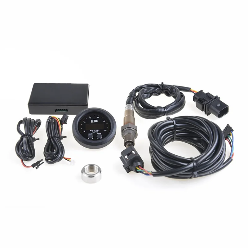 

Air Fuel Ratio Measurement Kit,Lsus 4.9 Sensor, 2-1/16 Inch 52Mm Wideband UEGO Digital AFR Oxygen Sensor 06J90626