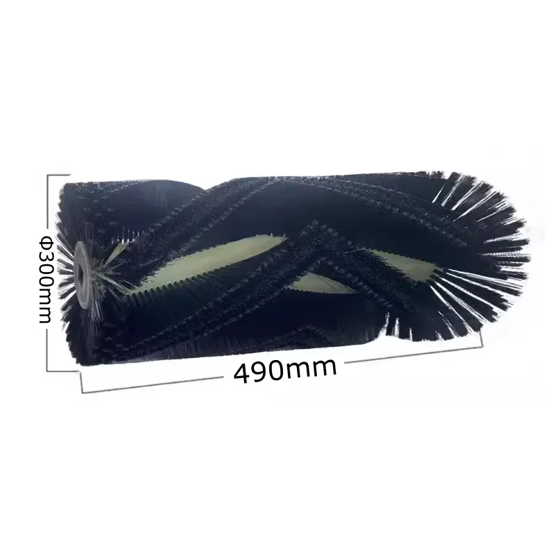 Φ300x490mm Industrial Plastic Bristle Sweeping Road Roller Brush for Street Sweeper Cleaning