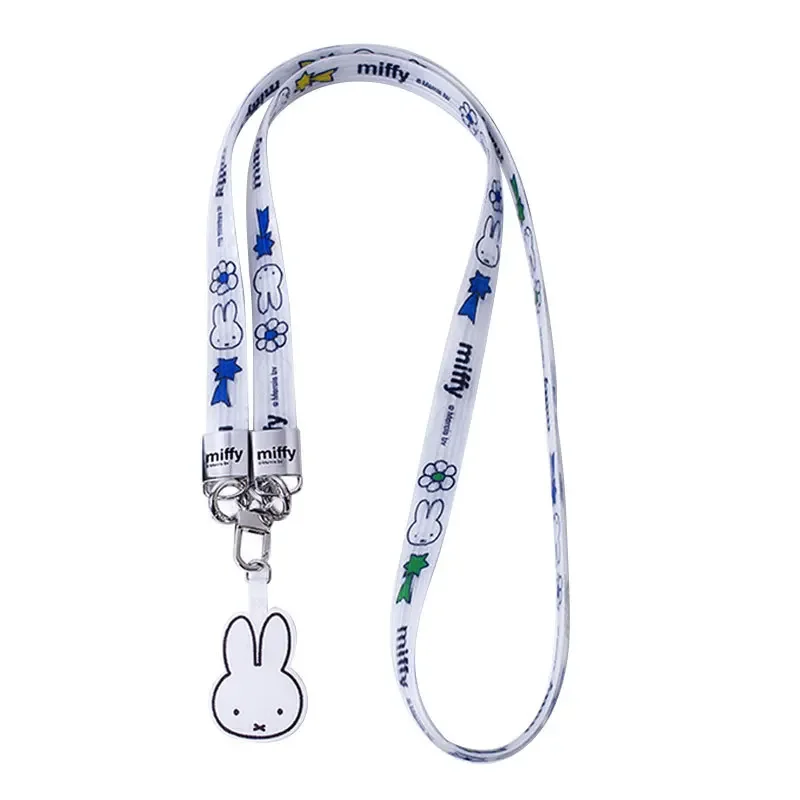 Miffy Mobile Phone Lanyard Crossbody Backable Chain Clip Pendant Backstraps Key Phone Case Hanging Chain Internet Celebrity Mat