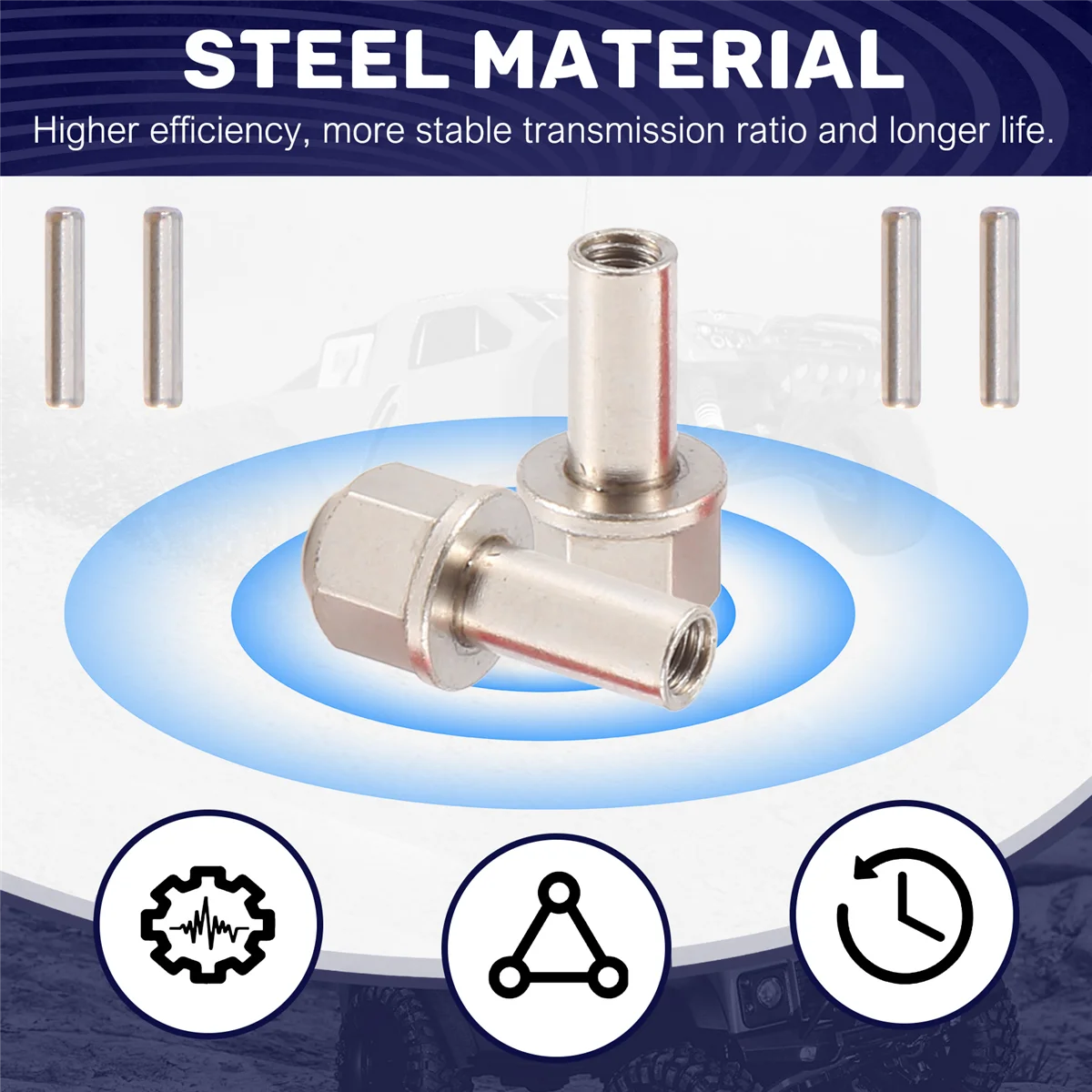 Sterk aanbevolen 12 mm zeskantwielnaafadapter 17 mm verlengstuk combinerkoppeling rood