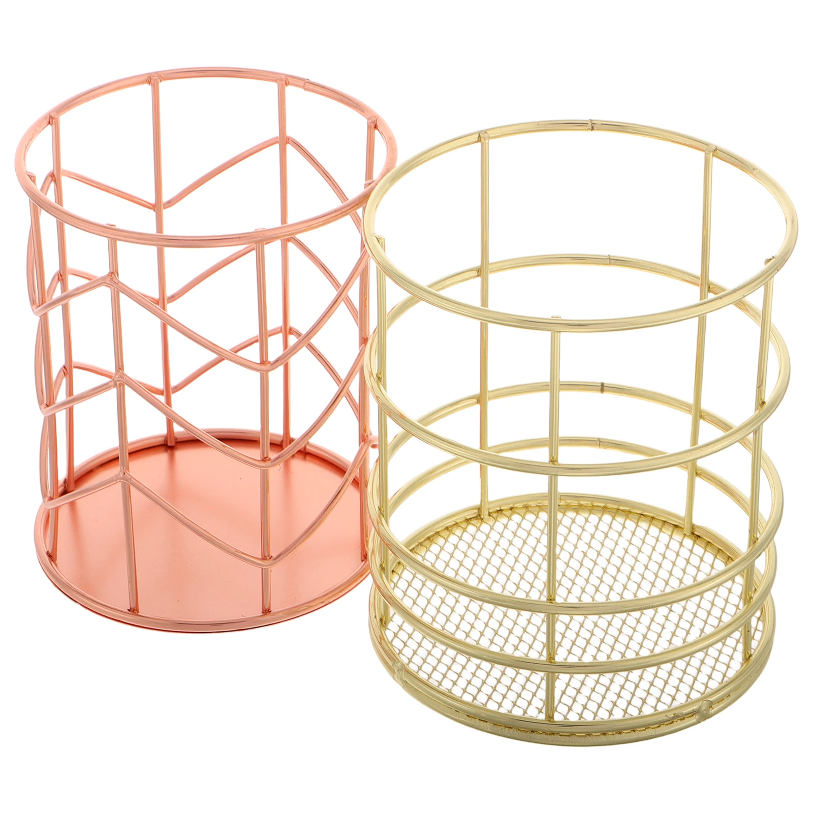 

2 Pcs Desktop Pen Holder Cup for Makeup Brushes Storage Organizer Creative Office