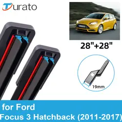 2PCS Car Wiper Blades for 2011-2017 Ford Focus 3 Hatchback Front Windscreen Windshield Double Rubber Car Accessories 2016 2017