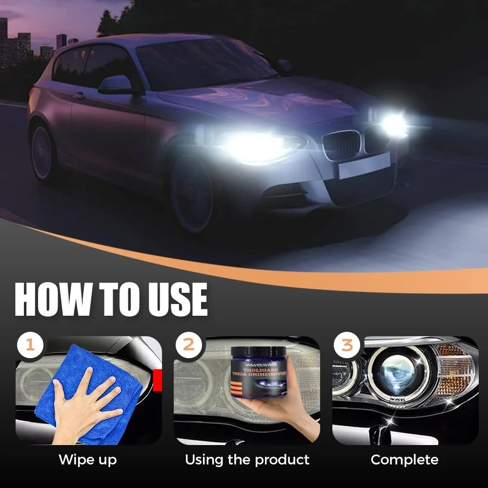 سيارة العلوي استعادة تلميع أطقم كشافات مزيل الخدش إصلاح تنظيف لصق إزالة الأكسدة المصباح البولندية السائل