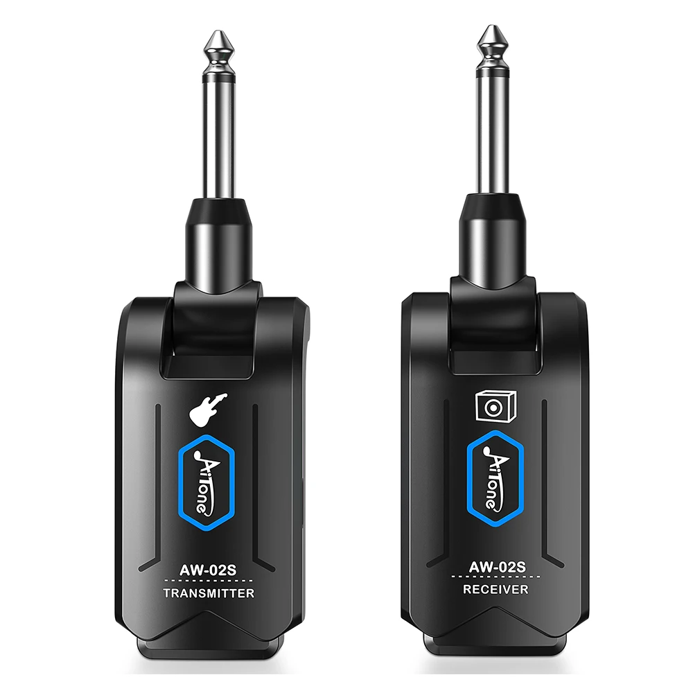 

JOYO AITONE Series AW-02S Wireless Guitar Transmitter Receiver 5.8GHz Low Latency 20M Range for Electric Guitar Bass
