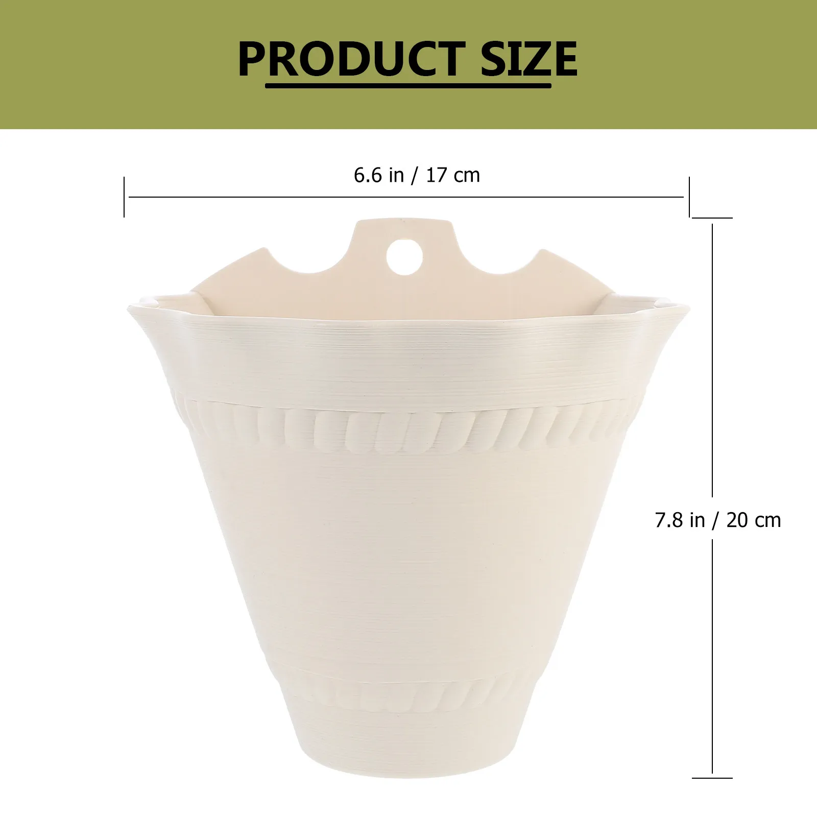 1Pcs Wall Mounted Flowerpot High Grade Safe Plastic Hanging Flower Pot Indoor Outdoor Garden Balcony Vegetable Plant Holder