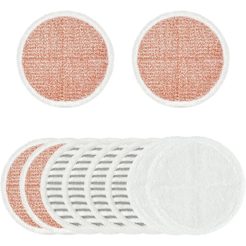 10PCS Mop Pads Replacement For Bissell Spinwave Mop 2124 2039 2037 2039A Series Washable Mop Pads Hard Floor Mop