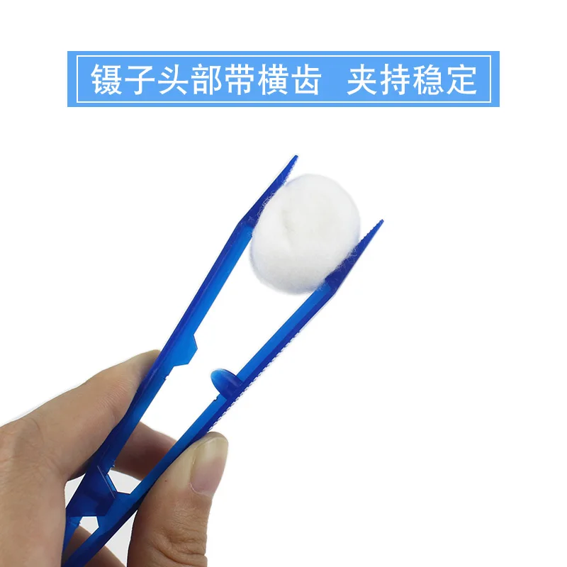 Disposable dressing forceps, independent equipment clip, plastic forceps V-clip