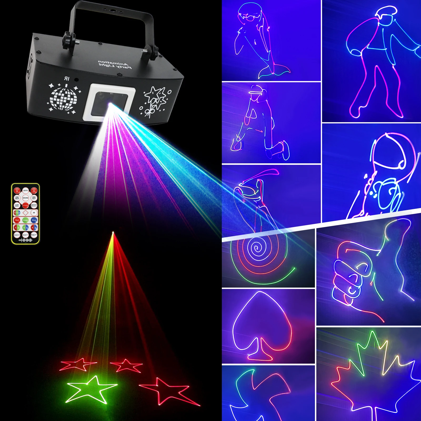 HCWE 1 Вт анимированные DJ огни металлические клубные фонари свадебная вечеринка садовый декор 10 м/30 м внутреннее наружное декоративное освещение