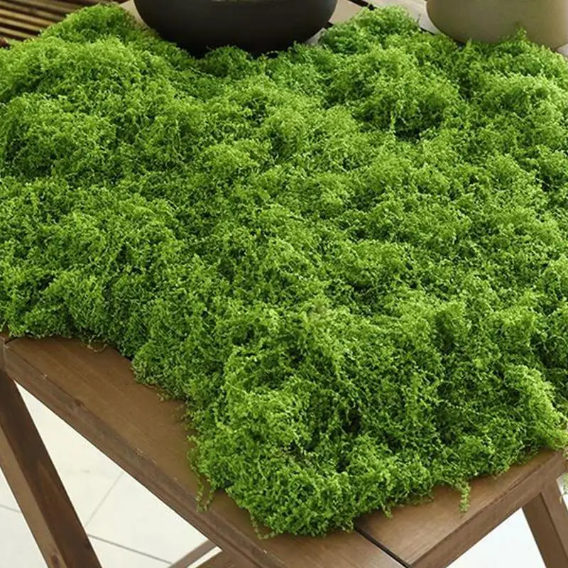 Artificial Moss for Potted Plant Artificial Garden Grass DIY 100g Decorative Moss Breathable Colorfast Fake Moss Artificial Moss