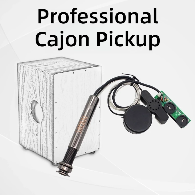 Professional Cajon Microphone Pickup High-fidelity Adjustable Stable Durable African Drum Pickup Musical Instrument Accessories