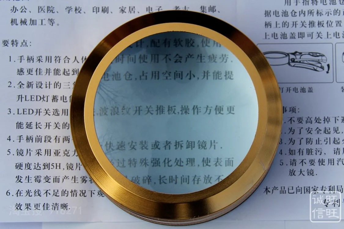 100mm Large Optical Glass Table Top Stand Newspaper Reading Magnifying Glass Elderly People Helping Hand Magnifier 1PC 3.5X