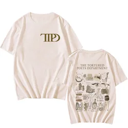 The Tortured Poets Department TTPD Album T-shirts Soft Men/Women Tee-shirt Graphic Printing Hip Hop Tshirts Cotton Short Sleeve