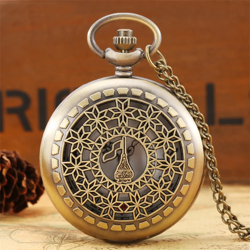 

Antique Hollow Out Flower Case Women Lady Quartz Analog Pocket Watch Roman Number Display Timepiece Necklace Chain Clock Gifts