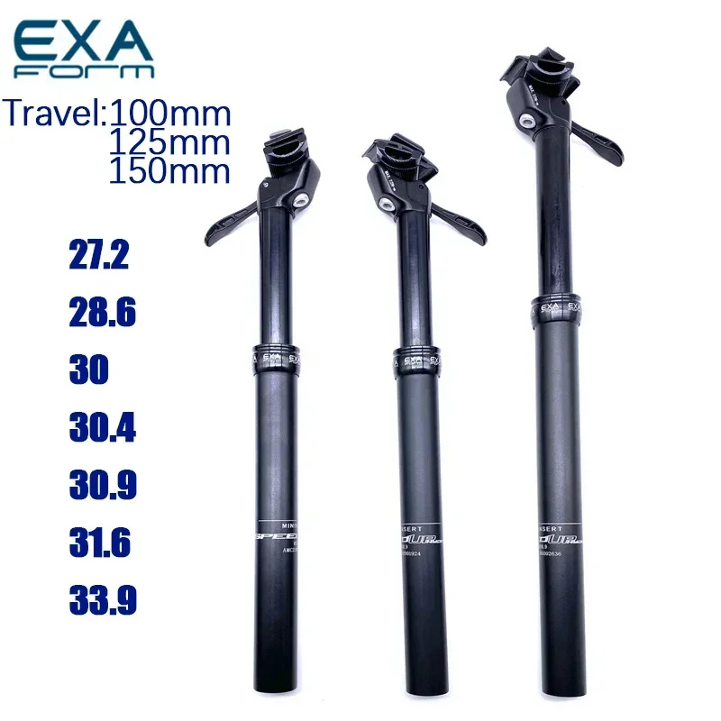 Speed Up hydraulic drop MTB seatpost adjustable height 27.2/30.9/31.6mm hand control Hydraulic bicycle seat tube