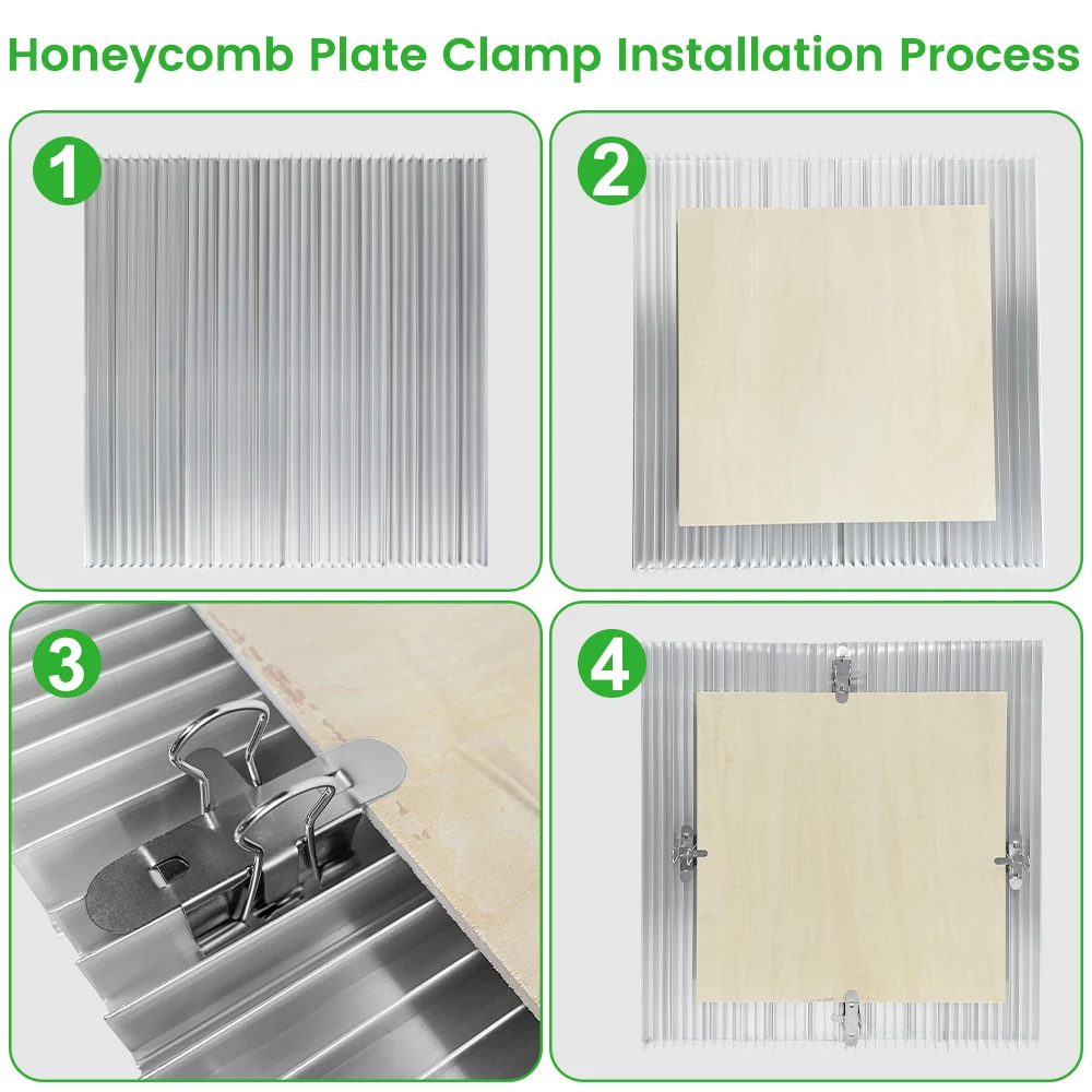 Laser Honeycomb Panel Table Tyvok Гибкая сотовая рабочая пластина 200x200/400x400 мм Чистящий режущий стол Сотовая лазерная кровать