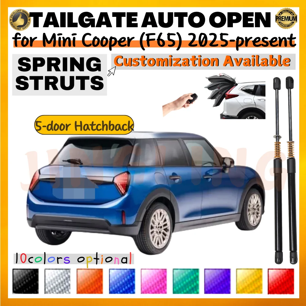 

Комплект из 2 амортизаторов багажника с пружинами для Mini Cooper (F65) 2025 года и новее, 5-дверный хэтчбек, задние подъемные опоры двери багажника, амортизаторы