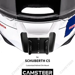 for SCHUBERTH C5 Aluminium Helmet Chin Mount for GoPro Hero 13 12 11 10 9 Insta360 X4 X3 Ace pro DJI Action 5pro 4 3 Camera