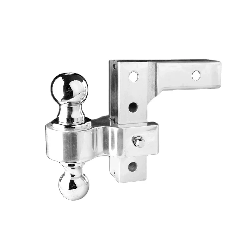 

10000LBS fine polished adjustable aluminum arm, modified adjustable trailer hook, with 2 "& 2-5/16" trailer ball