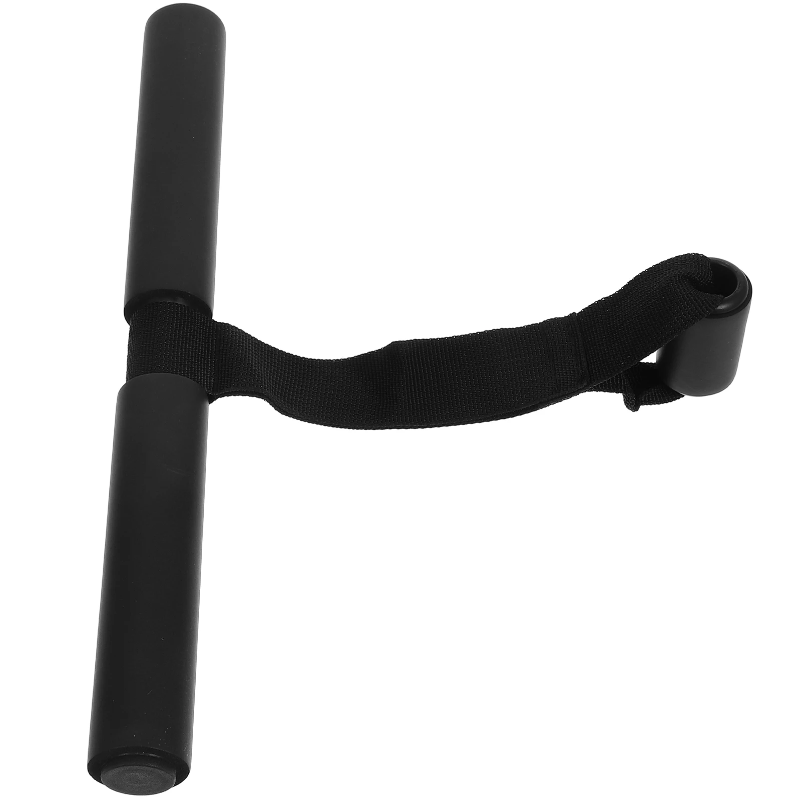 

Multipurpose Fitness Bar Steel Material Durable Shockproof T Shape Strap Sit-Up Abdominal Trainer Easy Install Black