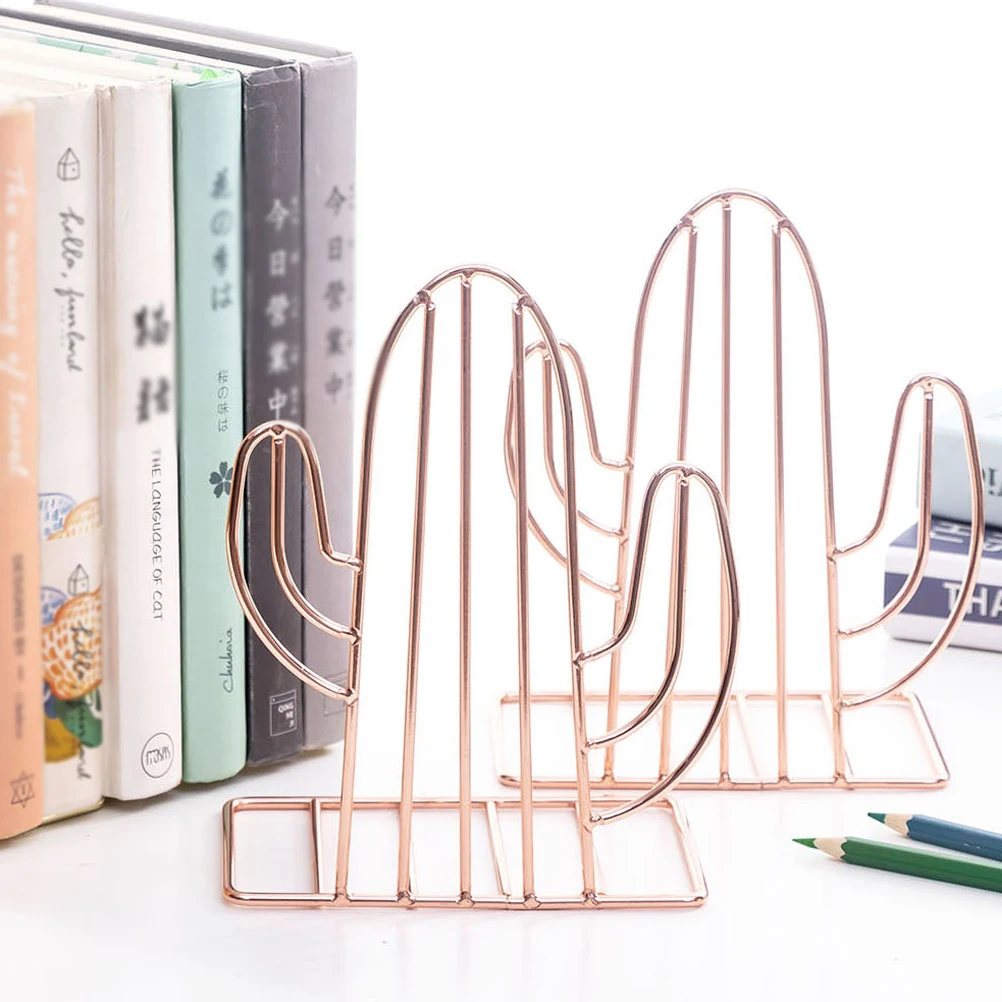 

Metal Book Shape Bookends Nonskid Book Rack Shelves Holder Bookends Shelves Desk ganizer Home Office Library Use